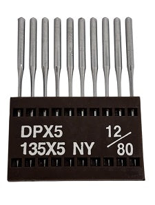 TNC2005/80  |  Triumph Brand Needle 134, 797, 135X5, 135X7, 135X25, DPX5-size # 80/12 ---(priced p/needle , order in multiples 10 only)