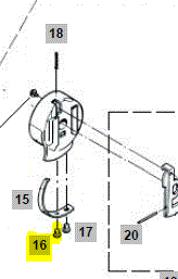BER-317018031  |  Bernina 217/850/950 Bobbin Case Adjustment screw   (b/case = 0040777000)
