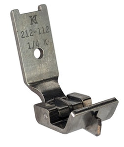 KH-212-112Kx6.4mm  |  Twin Needle Foot w/ Centre  Plough Guide 1/4"