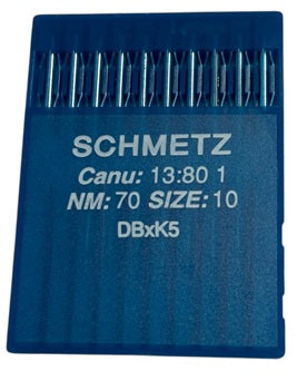 |  712654  |  SCH1380/70  |  Schmetz Needle DBXK5-size # 70/10 ---(priced p/needle , order in multiples 10 only)