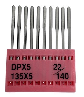 TNC2005/140  |  Triumph Brand Needle 134, 797, 135X5, 135X7, 135X25, DPX5-size # 140/22 ---(priced p/needle , order in multiples 10 only)