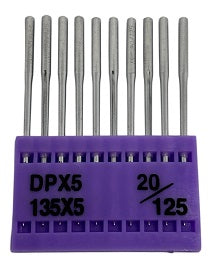 TNC2005/125  |  Triumph Brand Needle 134, 797, 135X5, 135X7, 135X25, DPX5-size # 125/20 ---(priced p/needle , order in multiples 10 only)