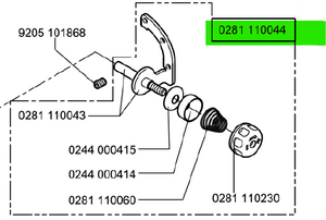 DKA-0281-110044  |  Pre-tension complete for Durkopp Adler 281.