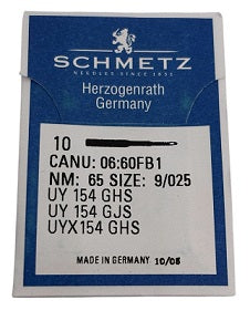 SCH0660FB/65  |  Schmetz Ballpoint Needle UY154GHS, SY1434-SUK/FG-size # 65/9 ---(priced p/needle , order in multiples 10 only)