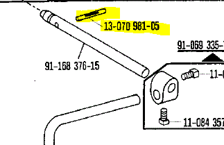 PF-13-070981-05  |  Knurled Pin for Knee Press 1245 
( 4x18 DIN1475 )