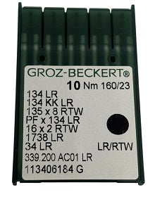 GB2005AX/160 Groz -Beckert Leather Needle 135X8, 134, 797-NRTW/LR-size # 160/23 NEEDLE  | ---(priced p/needle , order in multiples 10 only)