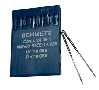 |  738214  |  SCH2409/90  |  Schmetz Brand Needle UY118GBS, SY7061-90/036/14  | ---(priced p/needle , order in multiples 10 only)