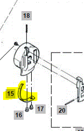 BER-317017031  |  Bernina 217/850/950 Bobbin Case Tension Spring (b/case = 0040777000)