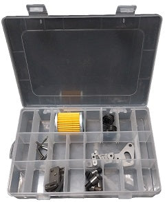 Empty storage box with removable partitions  20cmx13.5cmx4cm