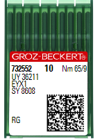 |  732552  |  GB2407/65   | Groz-Beckert Needle UY36211, FLG-1J, SY8608-size # 65/9 ---(priced p/needle , order in multiples 10 only)
