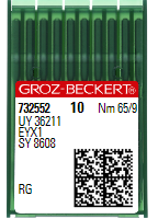 GB2407/65  |    |  (priced p/ndl , multiples 10 only ) Groz-Beckert Needle UY36211, FLG-1J, SY8608-size # 65/9