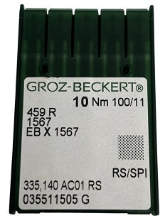 GB0865MA/100   |  Groz-Beckert Needle 459R, 1567, SY6520-SPI-size # 100/16 NEEDLE  | ---(priced p/needle , order in multiples 10 only)