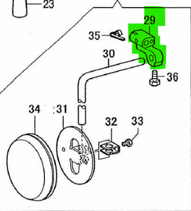 SEI-CS-60478  |  Knee Lifter Bracket for SEIKO BBW series