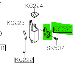 SIR-KG225  |  Cover Thread Lubricating Felt for Siruba 700K