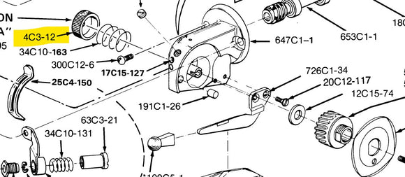 EA-4C3-12  |  Blade adjusting Nut for various Eastman Cutters