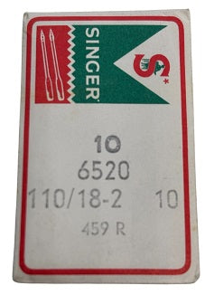 SNF0865MA/110  |  Singer Brand Needle 459R, 1567, SY6520-SPI-size # 110/18 ---(priced p/needle , order in multiples 10 only)