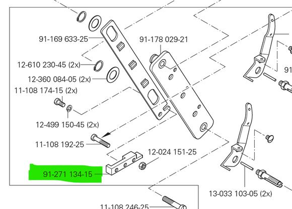 PF-91-271134-15  |  Block for Pfaff 5625