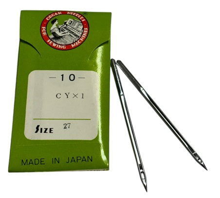 |    ORG5005XA/250  |  Organ Brand Needle 216X1, CYX1, SY5011-size # 250/27 ---(priced p/needle , order in multiples 10 only)