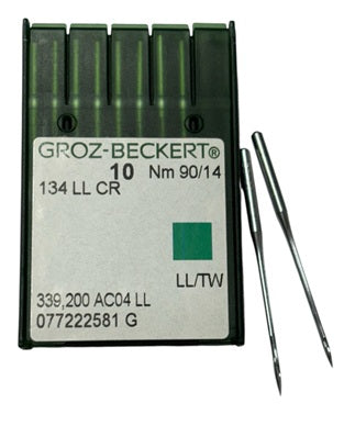 |    GB2005AS/90 Groz -Beckert Leather Needle 135X8, 134-NTW/LL-size # 90/14 NEEDLE -LLCR-  | ---(priced p/needle , order in multiples 10 only)