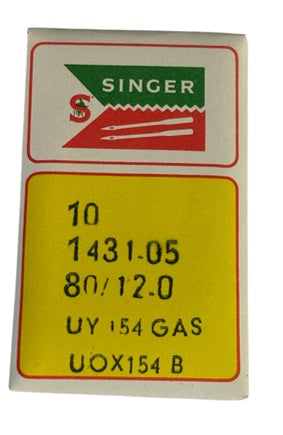|    SNF0660EB/80  |  Singer Brand Needle SY1433,  UY154GAS, size # 80/12 ---(priced p/needle , order in multiples 10 only)