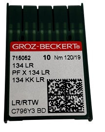 715052  |  GB2005AX/120 Groz -Beckert Leather Needle 135X8, 134, 797-NRTW/LR-size # 120/19 NEEDLE  | ---(priced p/needle , order in multiples 10 only)