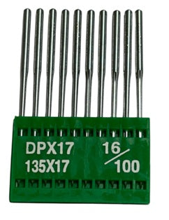 |    TNC3720/100  |  Triumph Brand Needle 135X17, DPX17, SY3355-size # 100/16 ---(priced p/needle , order in multiples 10 only)