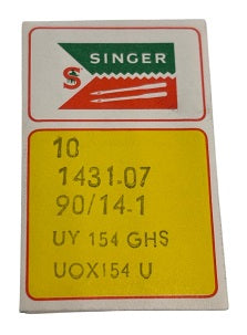 SNF0660FB/90  |  Singer Brand Needle UY154GHS, SY1434-SUK/FG-size # 90/14 ---(priced p/needle , order in multiples 10 only)