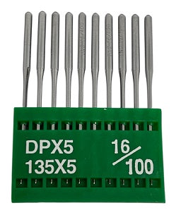 TNC2005/100  |  Triumph Brand Needle 134, 797, 135X5, 135X7, 135X25, DPX5-size # 100/16 ---(priced p/needle , order in multiples 10 only)