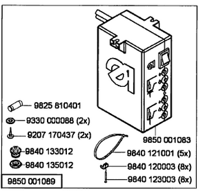 DKA-9850-001089  |  Power Supply 2 LED for Durkopp Adler 669