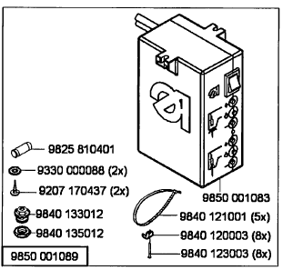 DKA-9850-001089  |  Power Supply 2 LED for Durkopp Adler 669