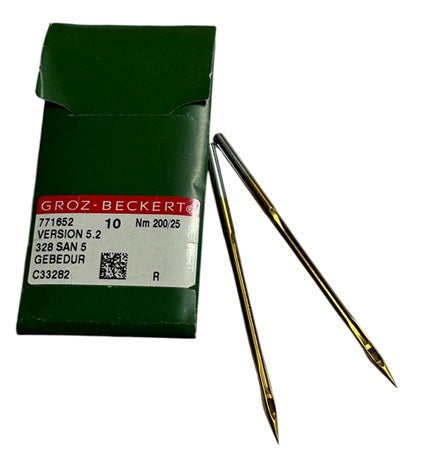 |  771652  |  GB5010/200SAN5-GEBE   |  Groz -Beckert SAN5 GEBEDUR Needle 214X1, 328, DDX1, SY4950-size # 200/25 NEEDLE  | ---(priced p/needle , order in multiples 10 only)