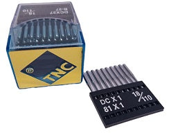 |    TNC0336/110  |  Triumph Brand Needle B27, 81X1, DCX27, DCX1, SY6120, MY1023-size # 110/18 ---(priced p/needle , order in multiples 10 only)