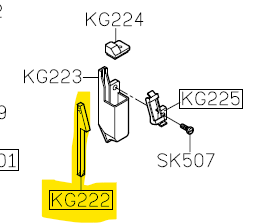 SIR-KG222  |  Thread Lubricating Felt for Siruba 700K