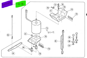 PS-811078-91009  |  Foot Lift Solenoid Kit for Pegasus W600 coverstitch machine