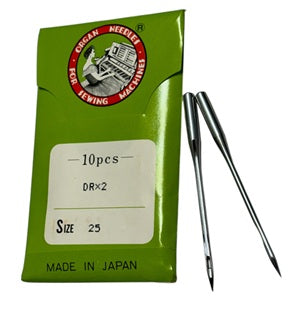 |    ORG5244NF/200  |  Organ Brand Needle 124X2, DRX2, SY5060-Q/SQ-size # 200/25 UY 1973 ---(priced p/needle , order in multiples 10 only)