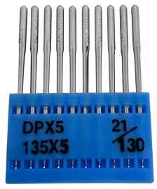 TNC2005/130  |  Triumph Brand Needle 134, 797, 135X5, 135X7, 135X25, DPX5-size # 130/21 ---(priced p/needle , order in multiples 10 only)