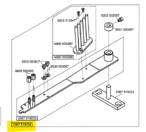 ADL-0367-515034  |  Binder Arm COMPLETE ASSEMBLY for Durkopp Adler 667