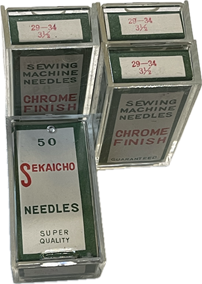 SKC4345CC/90-14  |  "Box of 50 needles"  |  SKC Brand Blind stitch Needle 29-BL, 29-49, 29-34, LWX2T, LWX6T, 2140TP- 90/14 --- Made in Japan ---