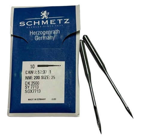 |    SCH5237/200  |  Schmetz SY7713, DK2500-size # 200/25 ---(priced p/needle , order in multiples 10 only)