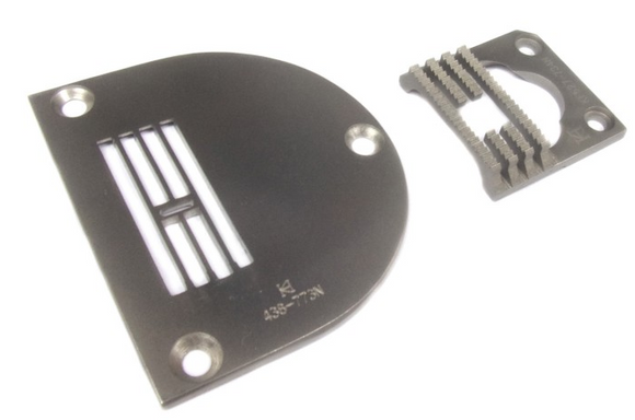 KH-KN438733N + KF527-734N  |  Zig Zag Feed & Plate set for Pfaff 438 & Adler 527i.