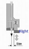 FTPM-CR1/2  |  Plain Sewer Right Compensating Presser Foot 12.7 mm