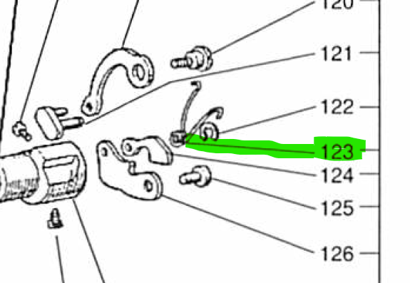 MIT-MP00B0729  |  1WF2-041  | Safety clutch spring for Mitsubishi LU2-4400 series & Typical GC20606