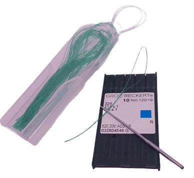 ACC-THREADER-1  |  Multi-functional Nylon Loop Design Threader, Pack of 50 (Green) suitable for needle size 120/19 upwards.