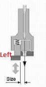 FTPM-CL1/32N  |  CL10 Plain Sewer Left Compensating Presser Foot 0.8 mm - Narrow