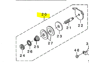 JK-131-39555  |  Juki MO6716 , MO6916 Thread Tension Assembly