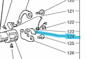 MIT-MP00B0346  |  1WF2-040 | Safety clutch Latch for Mitsubishi LU2-4400 series & Typical GC20606